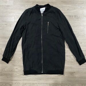 NVLT Oversized Black Bomber‎ Jacket Medium